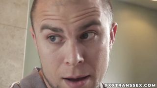 Trans stepmom Isabella Sorrenti gives her stepson deep ass banging