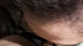 Trans slut sucks Grindr strangers cock