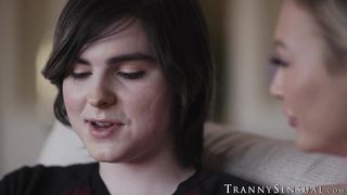 TS Ella Hollywood rips Adira Allures pussy after love confession