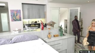 Shemale Brittney Kade pleases sugardaddy