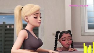 ▸ Two Horny Shemales Fuck Rough in the Breakroom of a Busy Supermarket After Hours