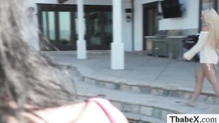 T-girl pool cleaner plows mummies humid vag so stiff (Sea Lynn)