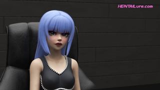 Gamer Dickgirl Gets Fucked Rough in a Wild 3D Roleplay