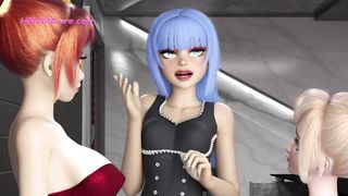 Gamer Dickgirl Gets Fucked Rough in a Wild 3D Roleplay