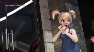 Gamer Dickgirl Gets Fucked Rough in a Wild 3D Roleplay