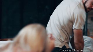 Trans stepmom Jamie French lost her ring but finds Dante Colles cock