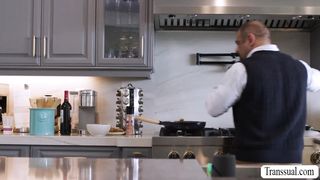 StepDads Shemale Date Wont Wait For Dick