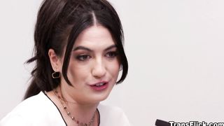 Ariel Demure fucking Megan Mistakes as she interview the new employee