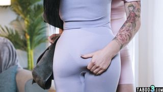 Hot TS  Blake Lovely unwinding in her latina teen roommates Summer Col ass