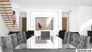 Sexy maid Spencer Bradley fuck rich TS Ember Fiera