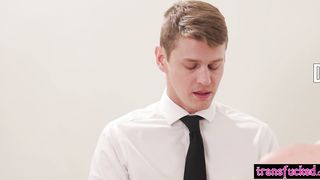 Too personal for shemale and big cock tranny loves it and she fucked guy