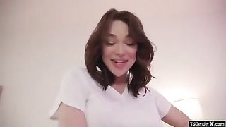 Men very first tranny rubdown finds him with finger up his arse (Emma Rose, Rodrigo Amor)