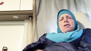 Fatima in her camper