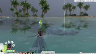 futa queens on tropical beach sims four