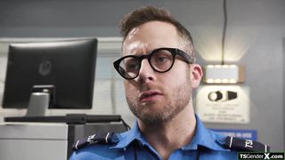 Monstrous boob tgirls bootie ass-plug got the iron detection all beeping