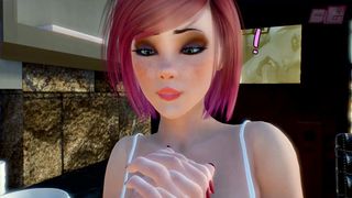 Futa on Masculine where dickgirl convinced the bashful fellow to attempt bang-out in his culo. 3 DIMENSIONAL Buttfuck Fuckfest Cartoon