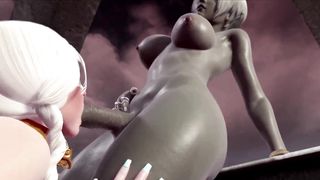 A futa nymph with a immense caboose dreamed her ebony gf to pulverize her with her black fuckpole - cartoon hermaphroditism hook-up