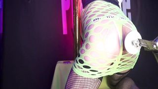 sissy fluo rectal pound machine