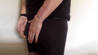 Rubbin' my fresh fuckpole until I jism