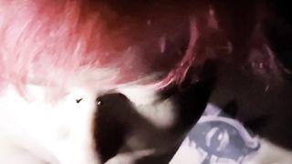 Risky Outdoor Deep throat From My FTM Step-Stepbro, Nearly Got Caught!