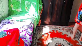 Stunning sissy displaying off sheen lips under spotlight