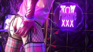 Toypleasurexxx - Sissy pinkish and marionette crimson ass fucking