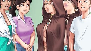 Summertime Saga Transgender Eve and Annie All Concluded Fuck-fest Bevy