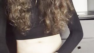 Femboy Tgirl Jacks her Rod for Your Refreshment and Blows a load