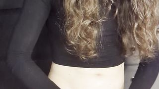 Femboy Tgirl Jacks her Rod for Your Refreshment and Blows a load