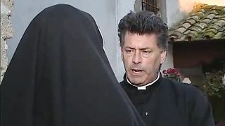 2 nuns are comforting a sister-in-law, but she don't know they're 2 nasty transgender princesses!