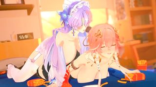 Cantarella and Changli Yuri Futa Hump Compilation - Wuthering Sways
