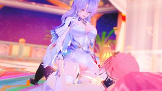 Cantarella and Changli Yuri Futa Hump Compilation - Wuthering Sways