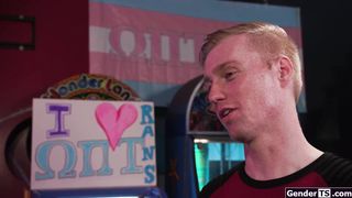 Busty tgirl Brittney Kade just wants her shemale dick sucked