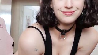 Melody is smoking red-hot, Unclothing lubing and plugging her XXL backside