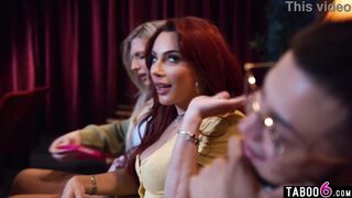 OUTRAGEOUS Dude with a cooch tag teamed by 2 scorching transgender princesses