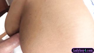 Teenager she-creature gf bombshell gives and takes assfucking