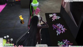 sims four ladyboy princesses fuck-fest joy love compilation