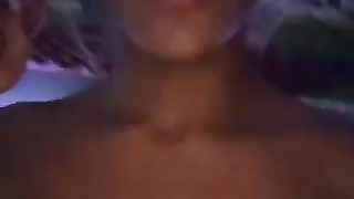 Hetero Latino humps himself and transgirl sans a condom