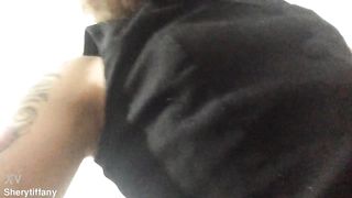 TIFFANY SHERY showcasing tail after fuckfest transgirl t-model she-creature SheryTiffany