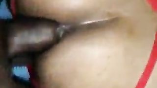 No condom BIG BLACK COCK tearing up She-creature Bootie