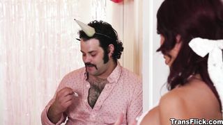 Michael DelRay and  Avery Lust locked in with desire