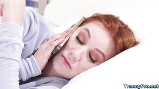 Utterly molten sandy-haired stunner Madison Morgan who looks just like Christina Applegate having orgy with blondie big-boobed ditzy shemale Brittney Kade!