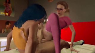 Hacker revved 2 poons into weenies, 3 DIMENSIONAL Animated Futa on Futa