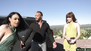 Come on we are two hot and horny shemale babes ready to fuck