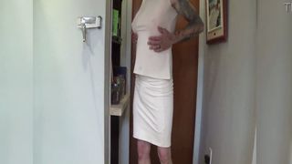 Femboy Display his clothes