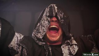 Transpirella captured and gets anal fucked by vampire demons