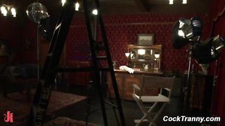 Shemale mainstream star Yasmin Lee seduces her hunky costar Trent Diesel