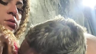 I deepthroated the platinum-blonde twunk and the yam-sized black dude - Auntie Camila