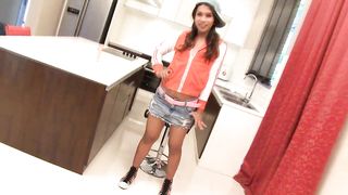 She-creature Apple Sans a condom n Internal cumshot