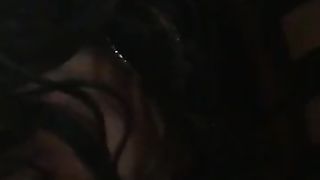 Senior Latina she-male drinks